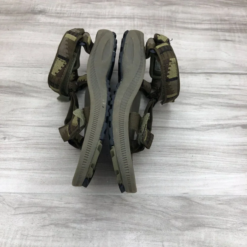 Teva Sandals Kids 2 Hurricane Green Hook and Loop Adjustable Strap Outdoor Shoes - Picture 5 of 11